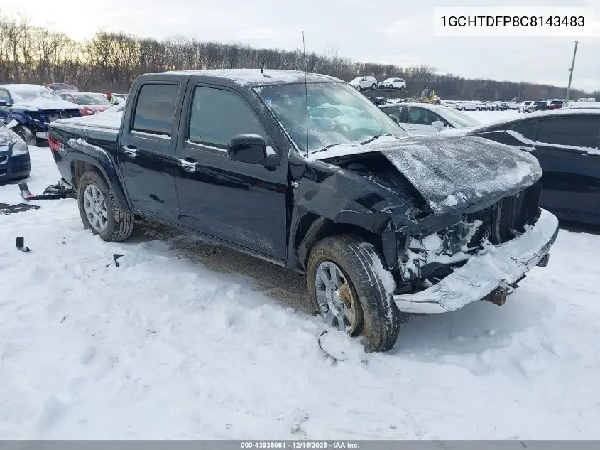 1GCHTDFP8C8143483 2012 Chevrolet Colorado 2Lt