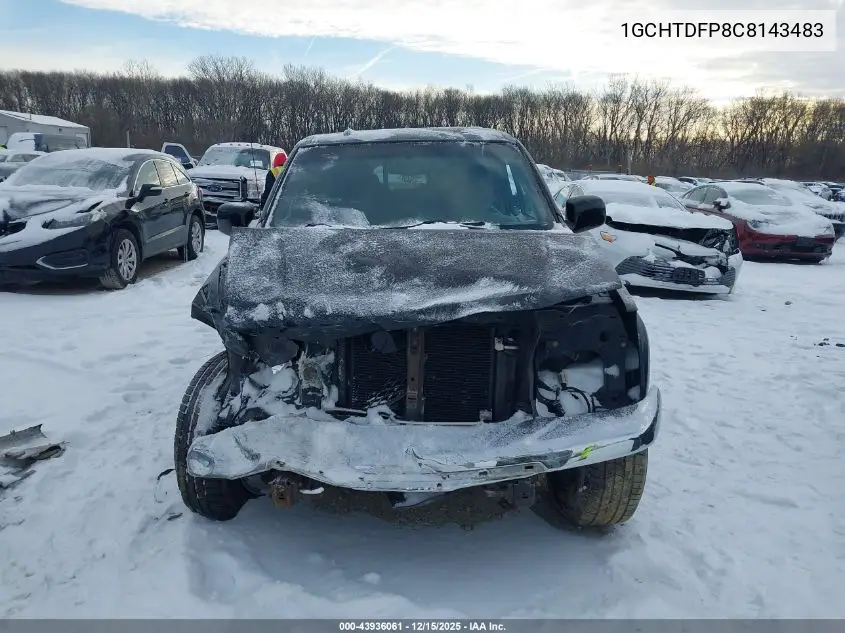 1GCHTDFP8C8143483 2012 Chevrolet Colorado 2Lt