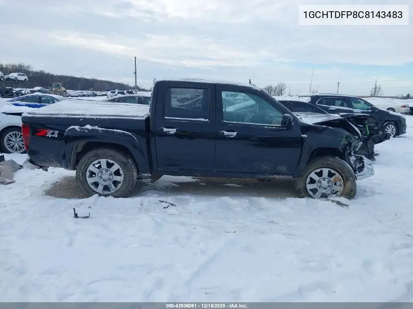 1GCHTDFP8C8143483 2012 Chevrolet Colorado 2Lt