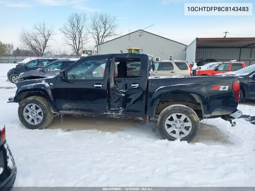 1GCHTDFP8C8143483 2012 Chevrolet Colorado 2Lt