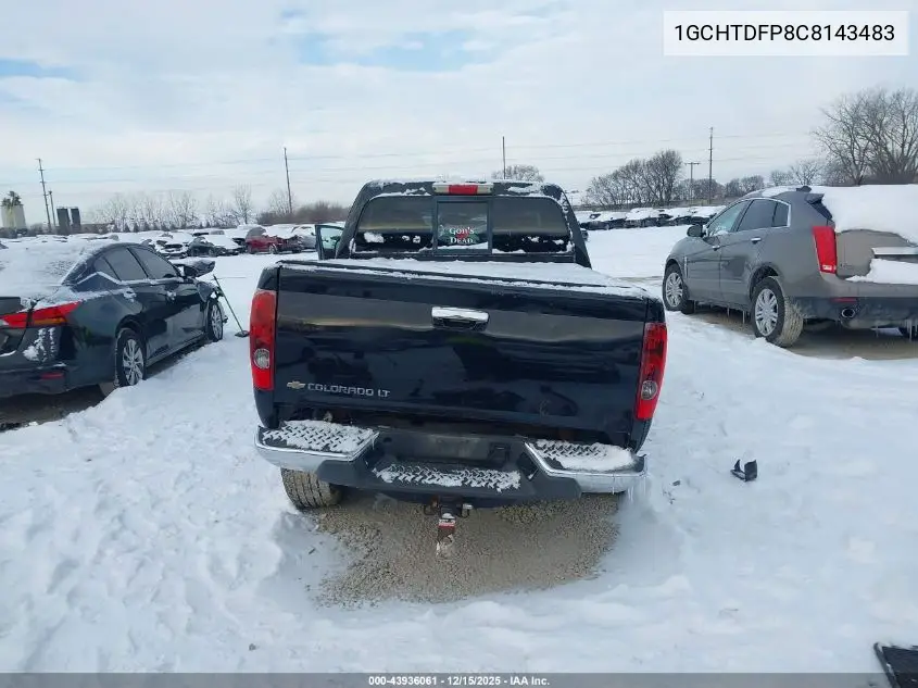 1GCHTDFP8C8143483 2012 Chevrolet Colorado 2Lt