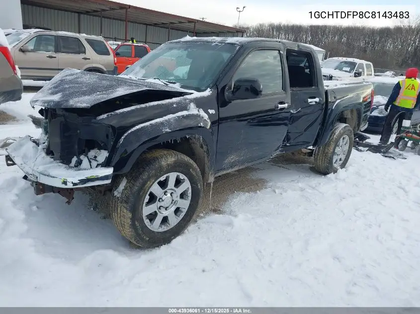 1GCHTDFP8C8143483 2012 Chevrolet Colorado 2Lt