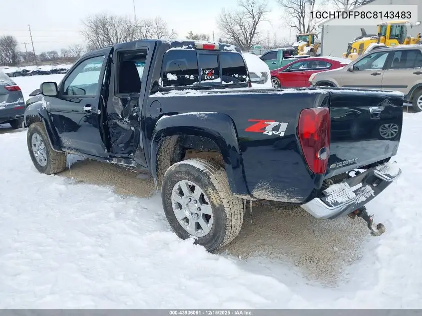 1GCHTDFP8C8143483 2012 Chevrolet Colorado 2Lt