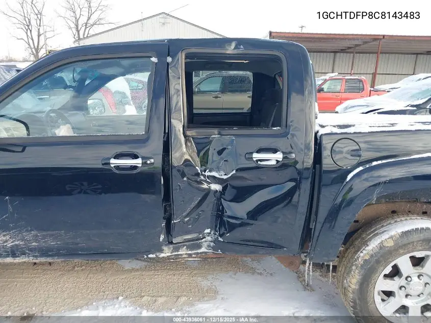 1GCHTDFP8C8143483 2012 Chevrolet Colorado 2Lt