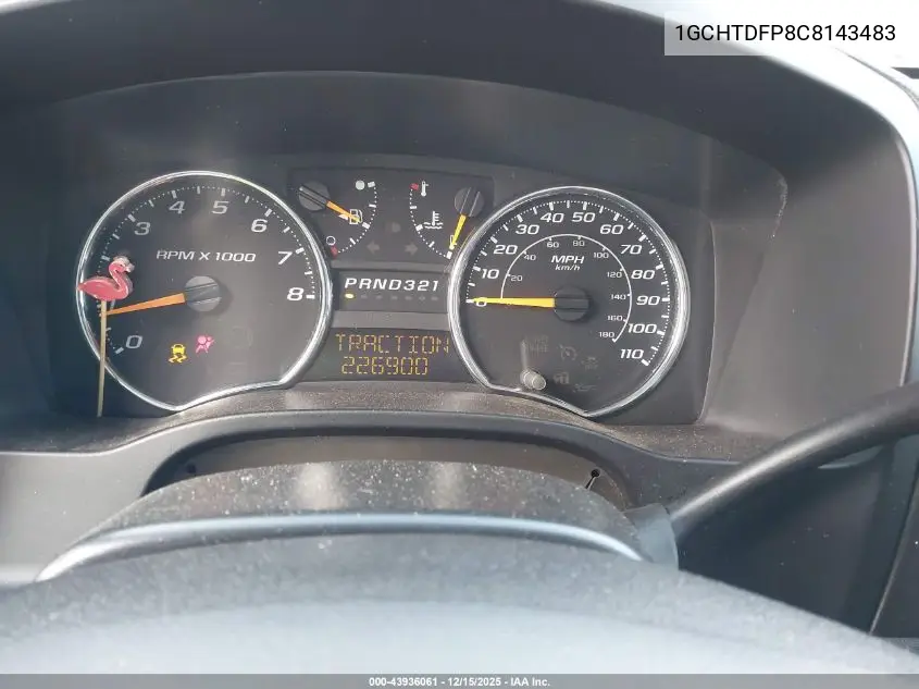 1GCHTDFP8C8143483 2012 Chevrolet Colorado 2Lt