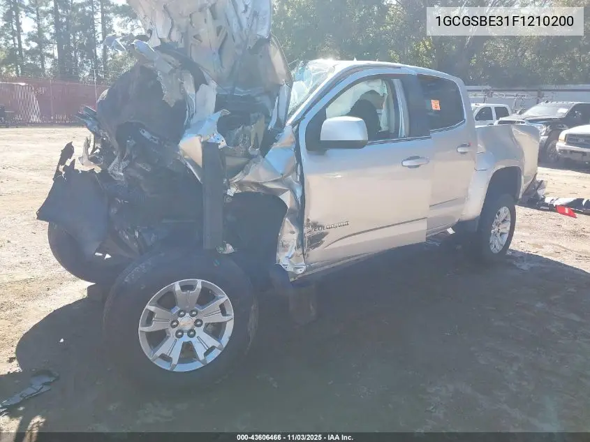 1GCGSBE31F1210200 2015 Chevrolet Colorado Lt