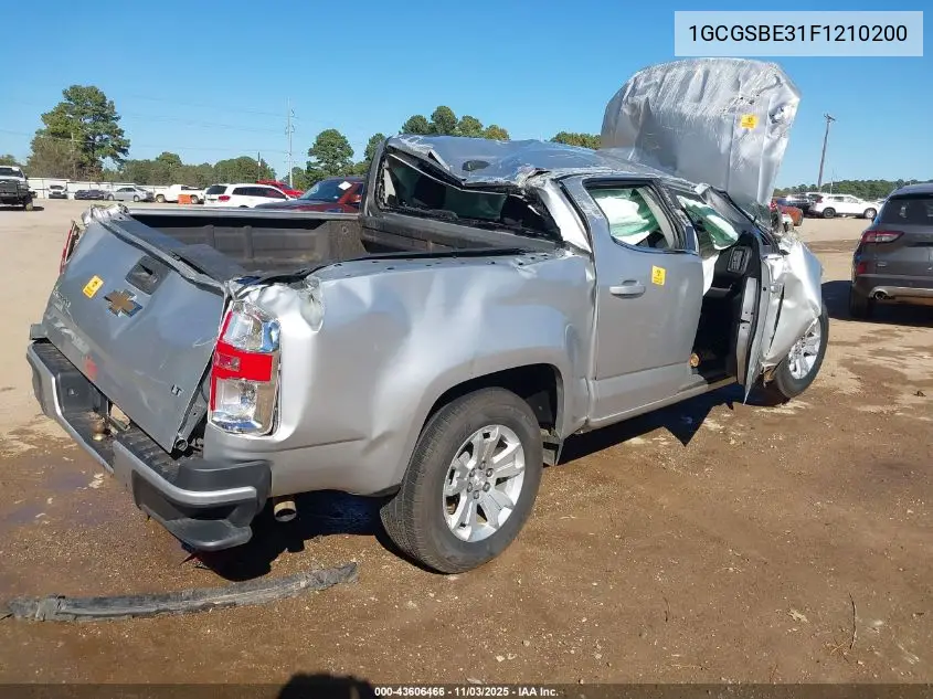 1GCGSBE31F1210200 2015 Chevrolet Colorado Lt