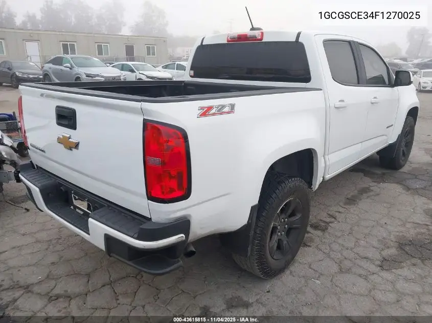 1GCGSCE34F1270025 2015 Chevrolet Colorado Z71