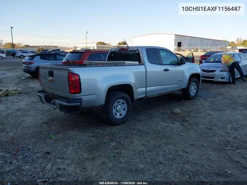1GCHS1EAXF1156487 2015 Chevrolet Colorado