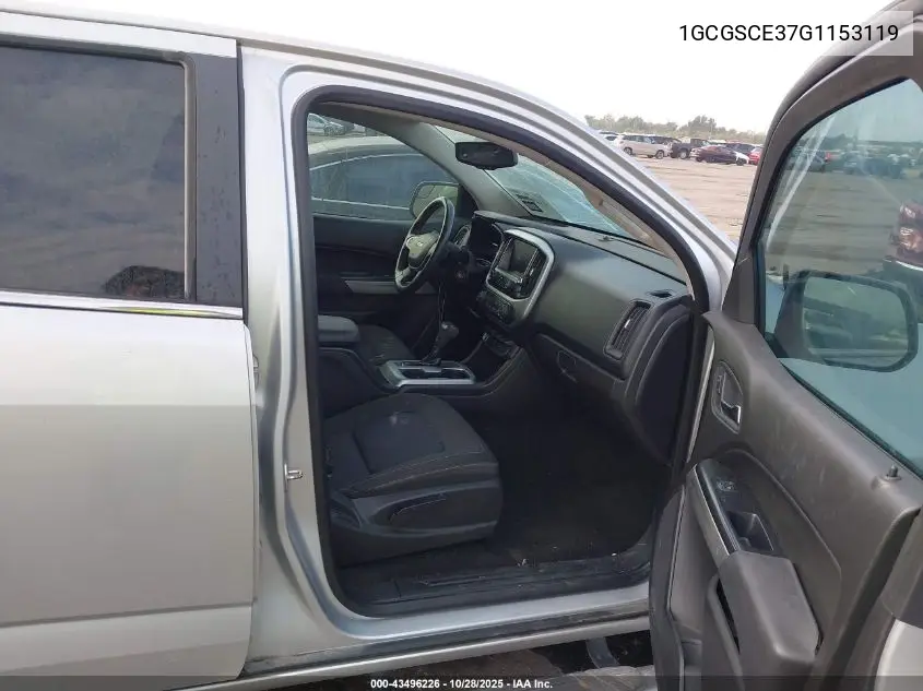 1GCGSCE37G1153119 2016 Chevrolet Colorado Lt