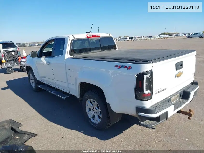 1GCHTCE31G1363118 2016 Chevrolet Colorado Lt
