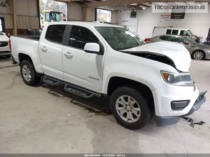 1GCGSCEA9G1355135 2016 Chevrolet Colorado Lt