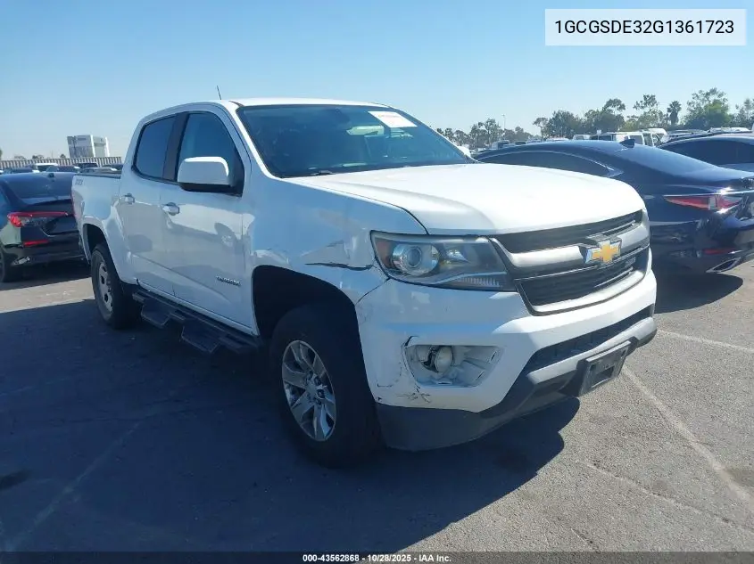 1GCGSDE32G1361723 2016 Chevrolet Colorado Z71