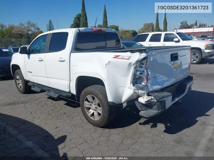 1GCGSDE32G1361723 2016 Chevrolet Colorado Z71