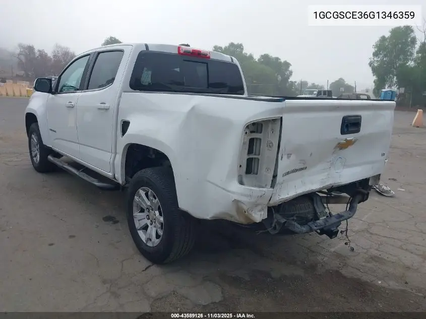 1GCGSCE36G1346359 2016 Chevrolet Colorado Lt