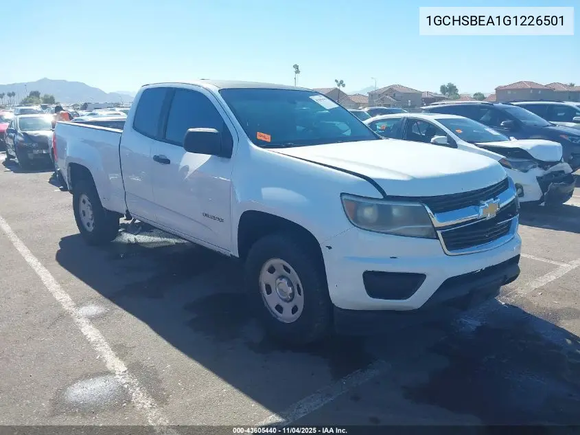 1GCHSBEA1G1226501 2016 Chevrolet Colorado Wt