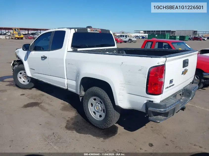 1GCHSBEA1G1226501 2016 Chevrolet Colorado Wt