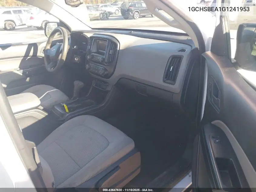 1GCHSBEA1G1241953 2016 Chevrolet Colorado Wt