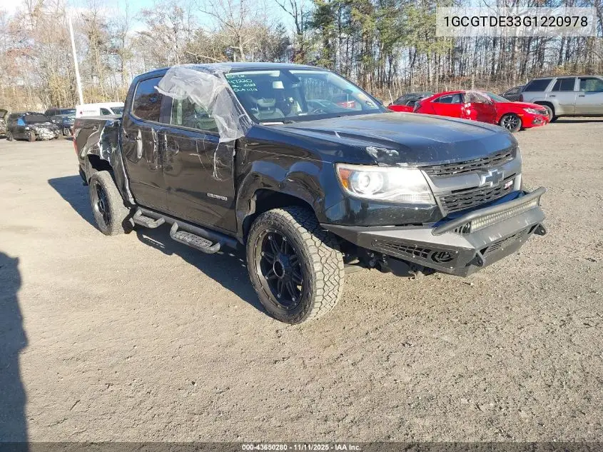 1GCGTDE33G1220978 2016 Chevrolet Colorado Z71