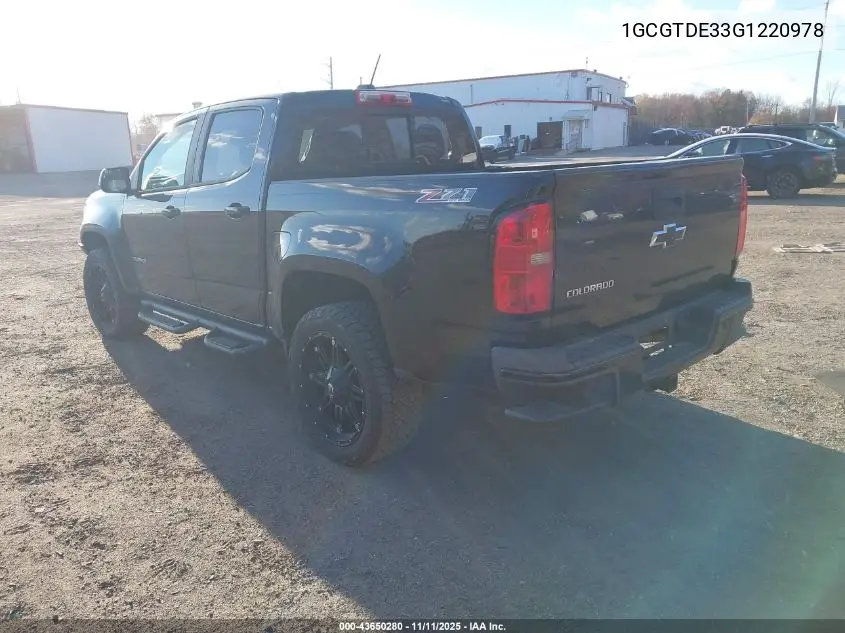 1GCGTDE33G1220978 2016 Chevrolet Colorado Z71