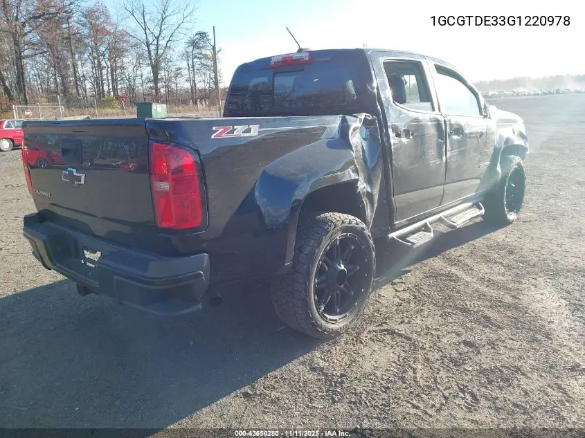 1GCGTDE33G1220978 2016 Chevrolet Colorado Z71