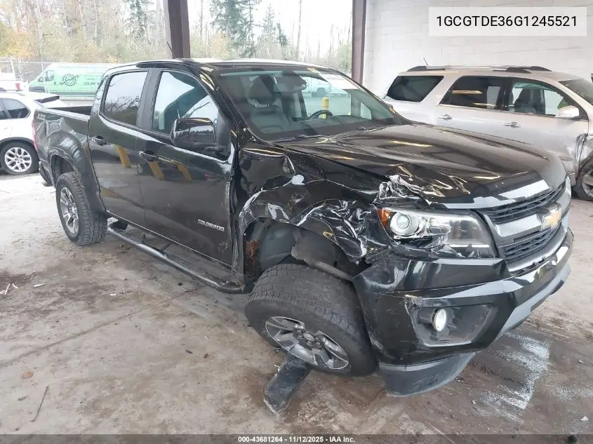 1GCGTDE36G1245521 2016 Chevrolet Colorado Z71