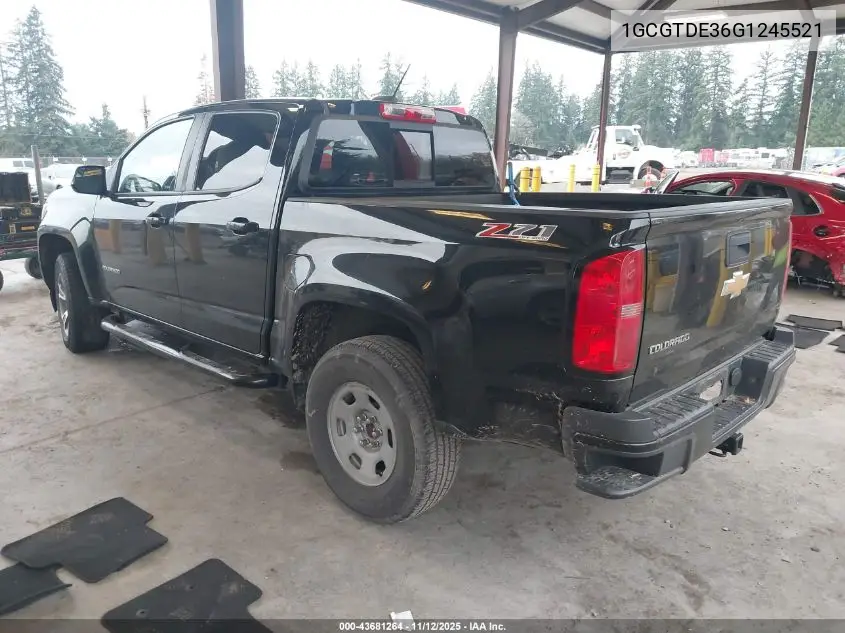 1GCGTDE36G1245521 2016 Chevrolet Colorado Z71
