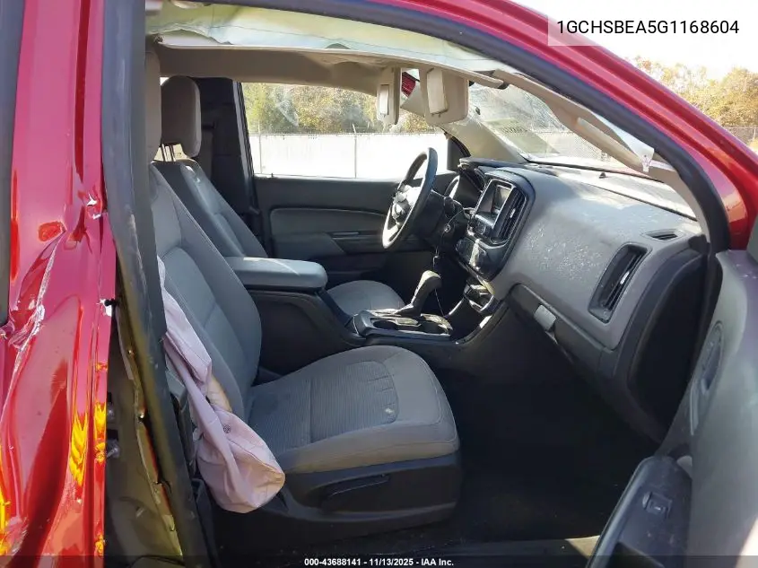 1GCHSBEA5G1168604 2016 Chevrolet Colorado Wt