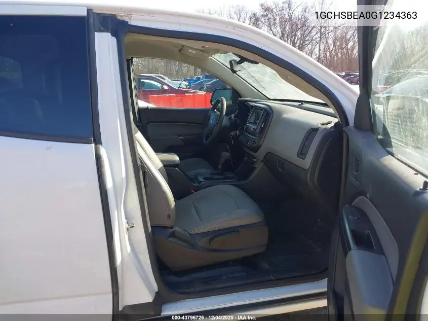 1GCHSBEA0G1234363 2016 Chevrolet Colorado Wt