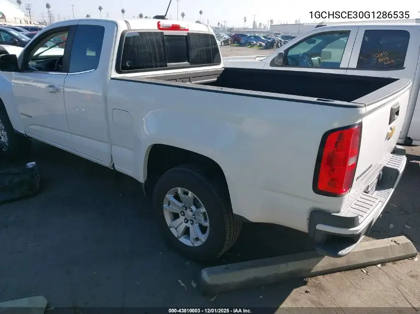 1GCHSCE30G1286535 2016 Chevrolet Colorado Lt