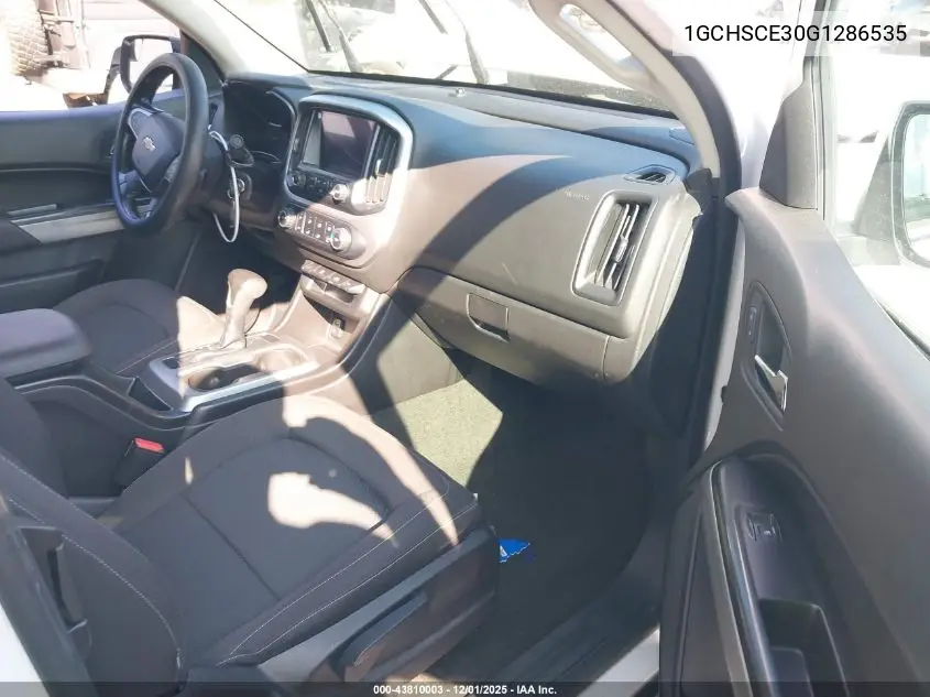 1GCHSCE30G1286535 2016 Chevrolet Colorado Lt