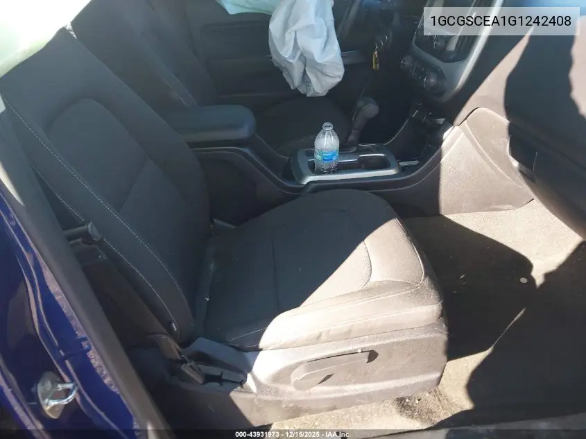 1GCGSCEA1G1242408 2016 Chevrolet Colorado Lt
