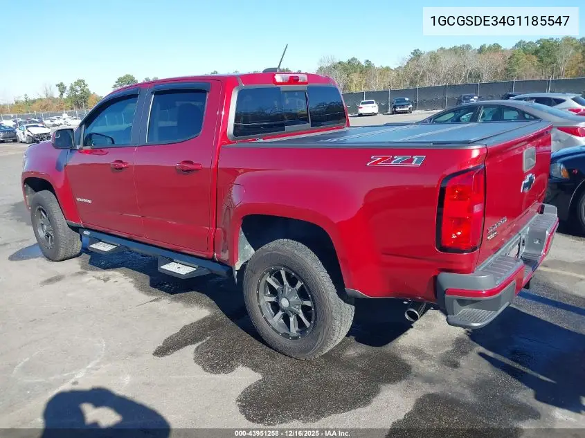 1GCGSDE34G1185547 2016 Chevrolet Colorado Z71