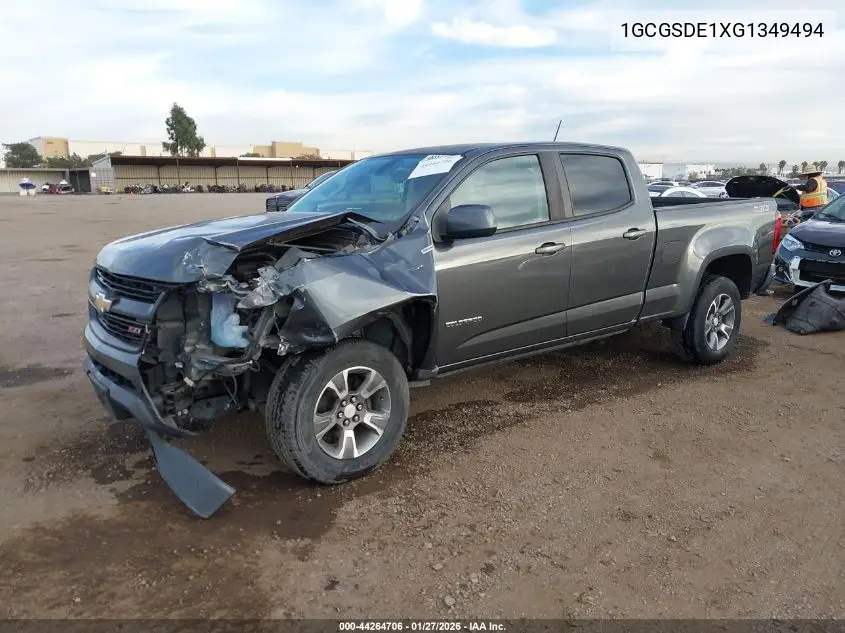 1GCGSDE1XG1349494 2016 Chevrolet Colorado Z71