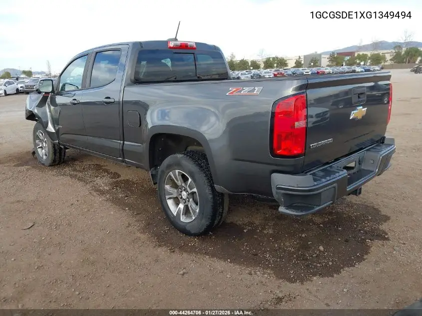 1GCGSDE1XG1349494 2016 Chevrolet Colorado Z71