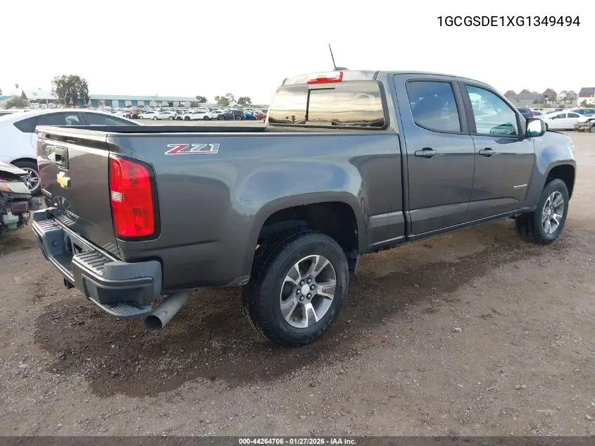 1GCGSDE1XG1349494 2016 Chevrolet Colorado Z71