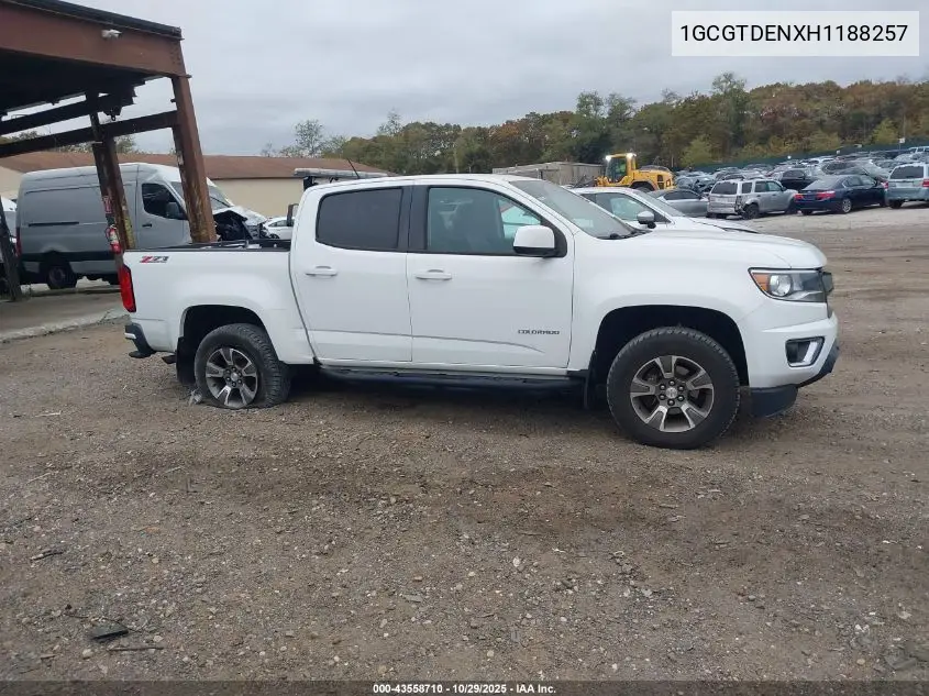 1GCGTDENXH1188257 2017 Chevrolet Colorado Z71