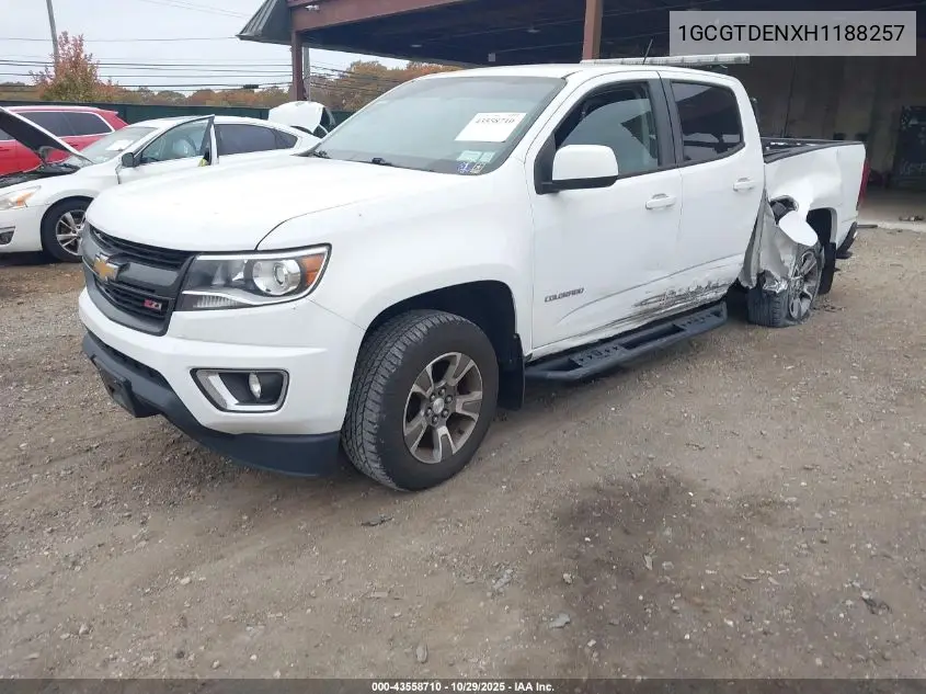 1GCGTDENXH1188257 2017 Chevrolet Colorado Z71