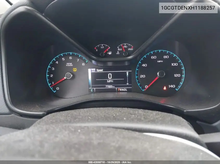 1GCGTDENXH1188257 2017 Chevrolet Colorado Z71