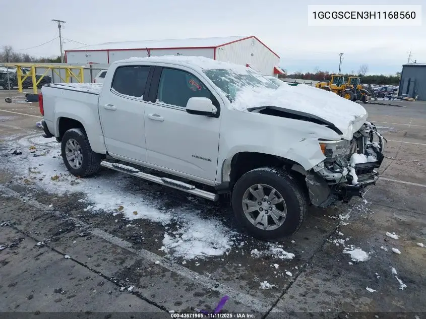 1GCGSCEN3H1168560 2017 Chevrolet Colorado Lt