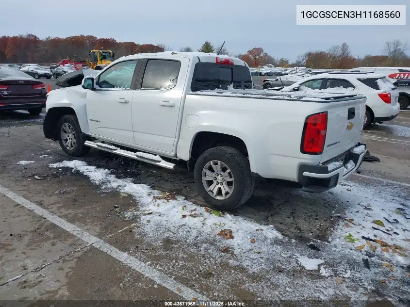 1GCGSCEN3H1168560 2017 Chevrolet Colorado Lt