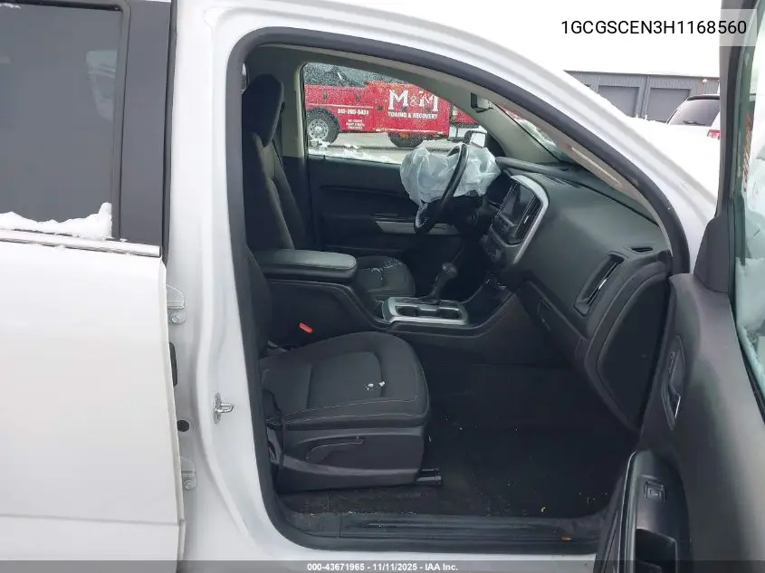 1GCGSCEN3H1168560 2017 Chevrolet Colorado Lt