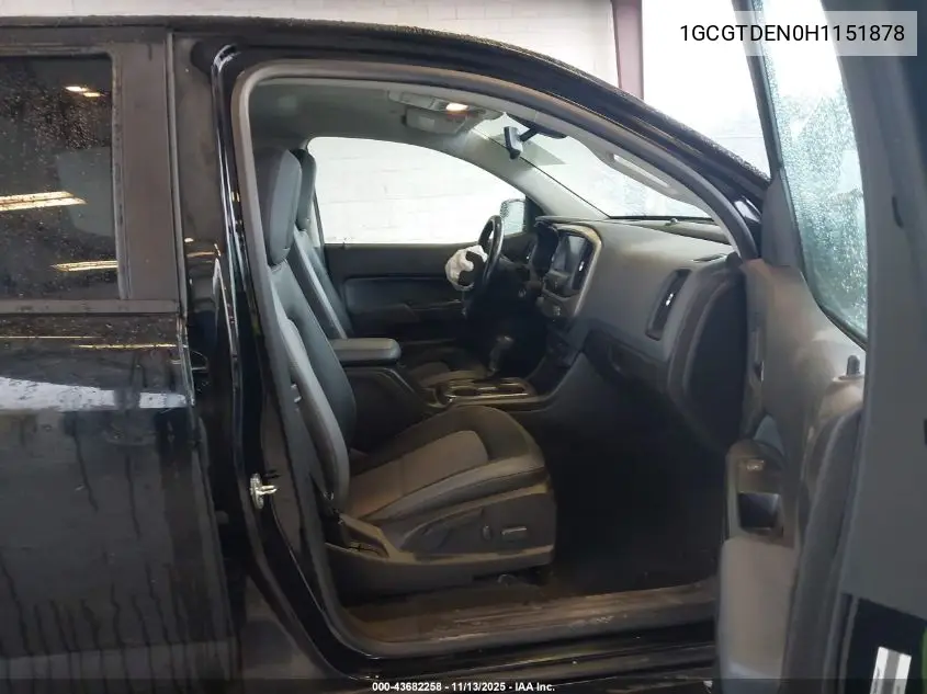 1GCGTDEN0H1151878 2017 Chevrolet Colorado Z71