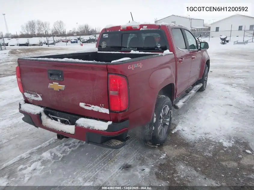 1GCGTCEN6H1200592 2017 Chevrolet Colorado Lt