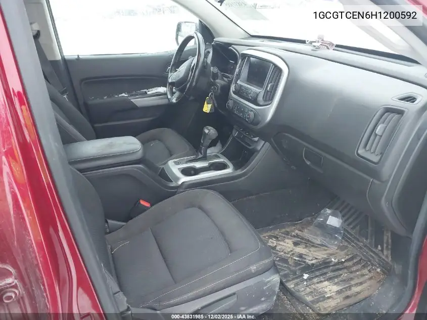 1GCGTCEN6H1200592 2017 Chevrolet Colorado Lt