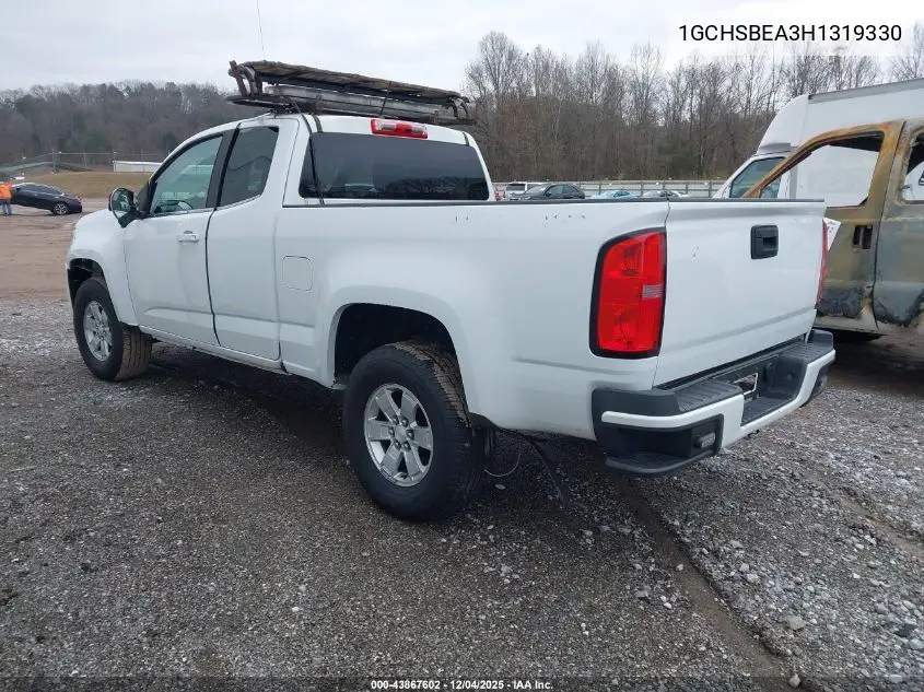 1GCHSBEA3H1319330 2017 Chevrolet Colorado Wt