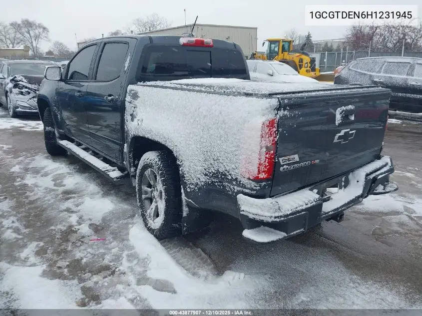 1GCGTDEN6H1231945 2017 Chevrolet Colorado Z71