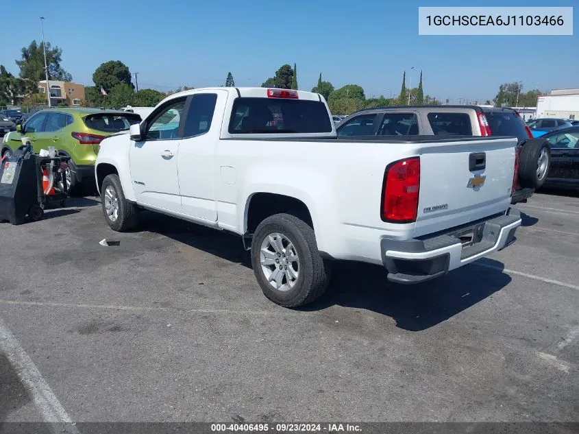 1GCHSCEA6J1103466 2018 Chevrolet Colorado Lt