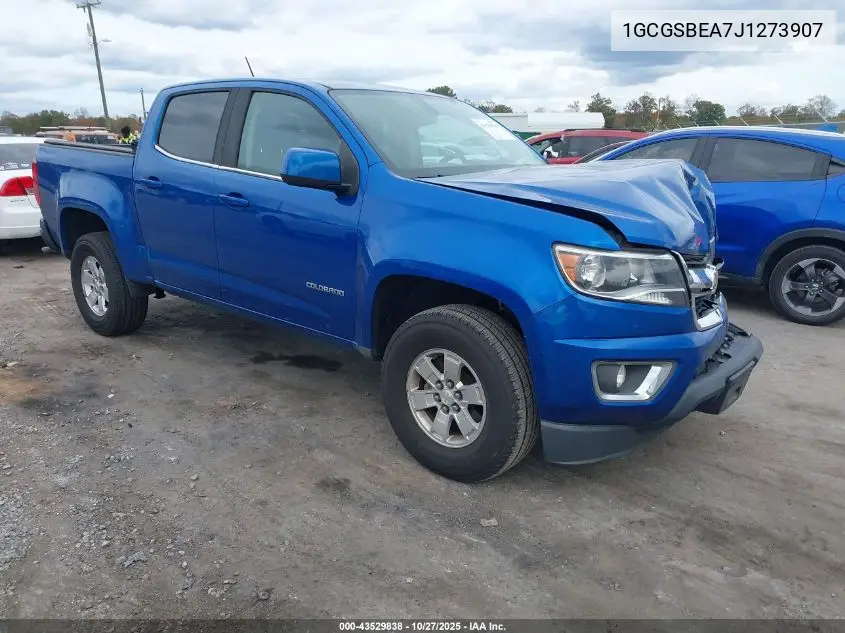 1GCGSBEA7J1273907 2018 Chevrolet Colorado Wt