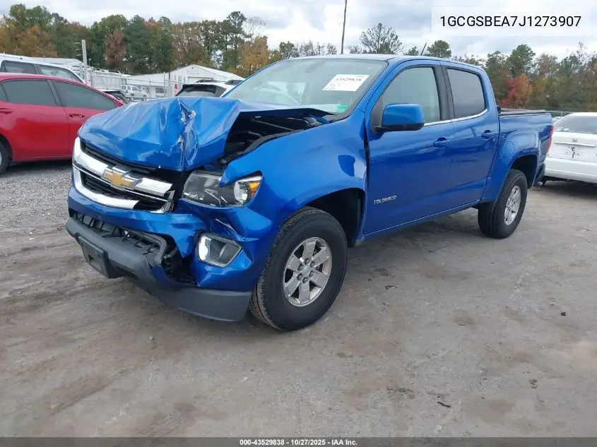 1GCGSBEA7J1273907 2018 Chevrolet Colorado Wt